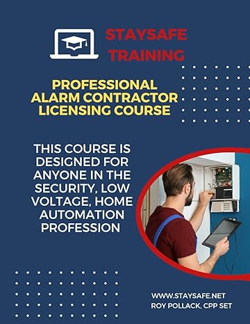 Professional Alarm Contractor Education Licensing Course